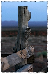 Fencepost at Dusk In Monument Valley, AZ  Dave Hickey